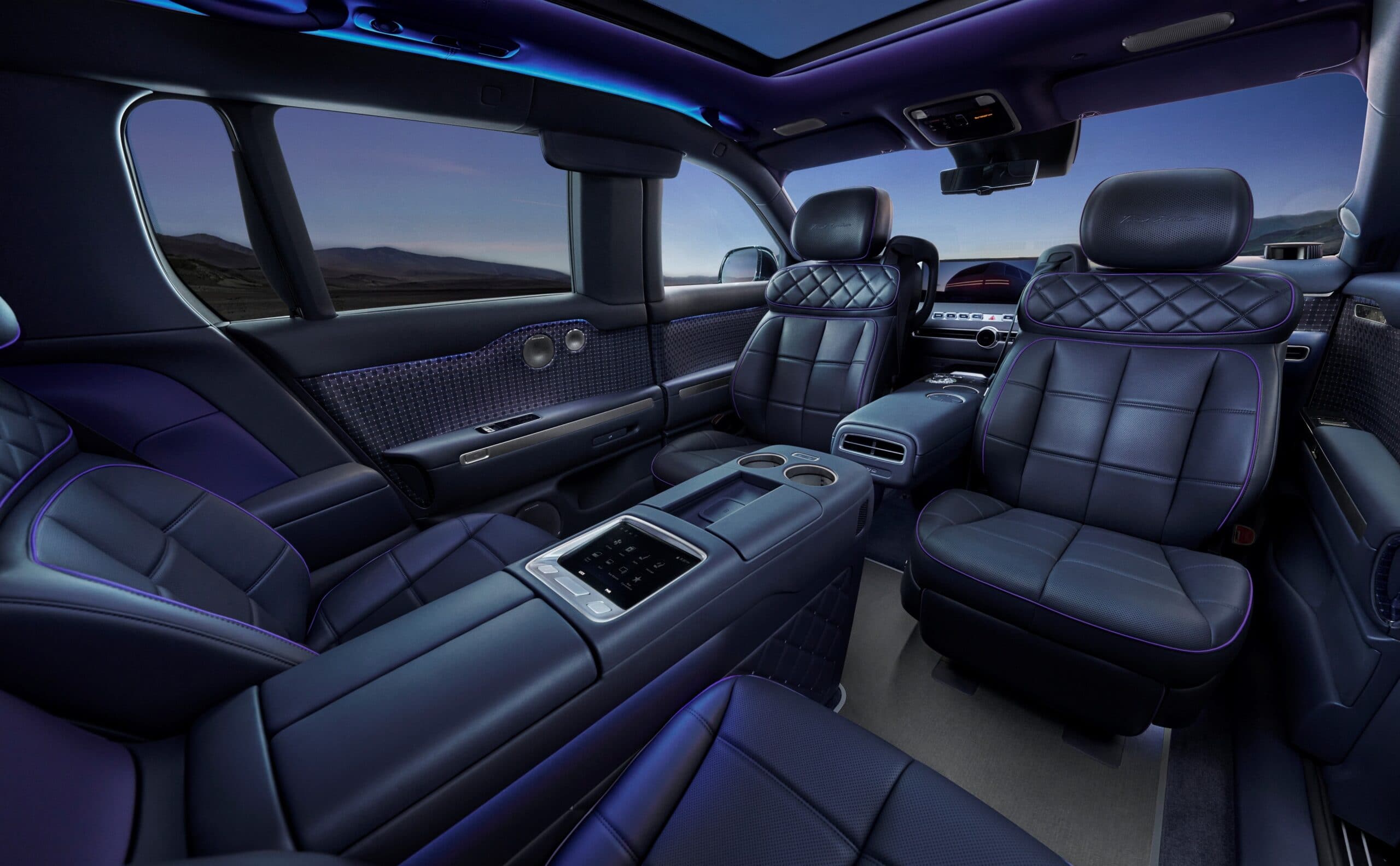 2028 Genesis GV90 Executive Suite with swiveling front seats