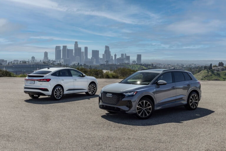 2026 Audi Q4 e-tron sportback and exterior