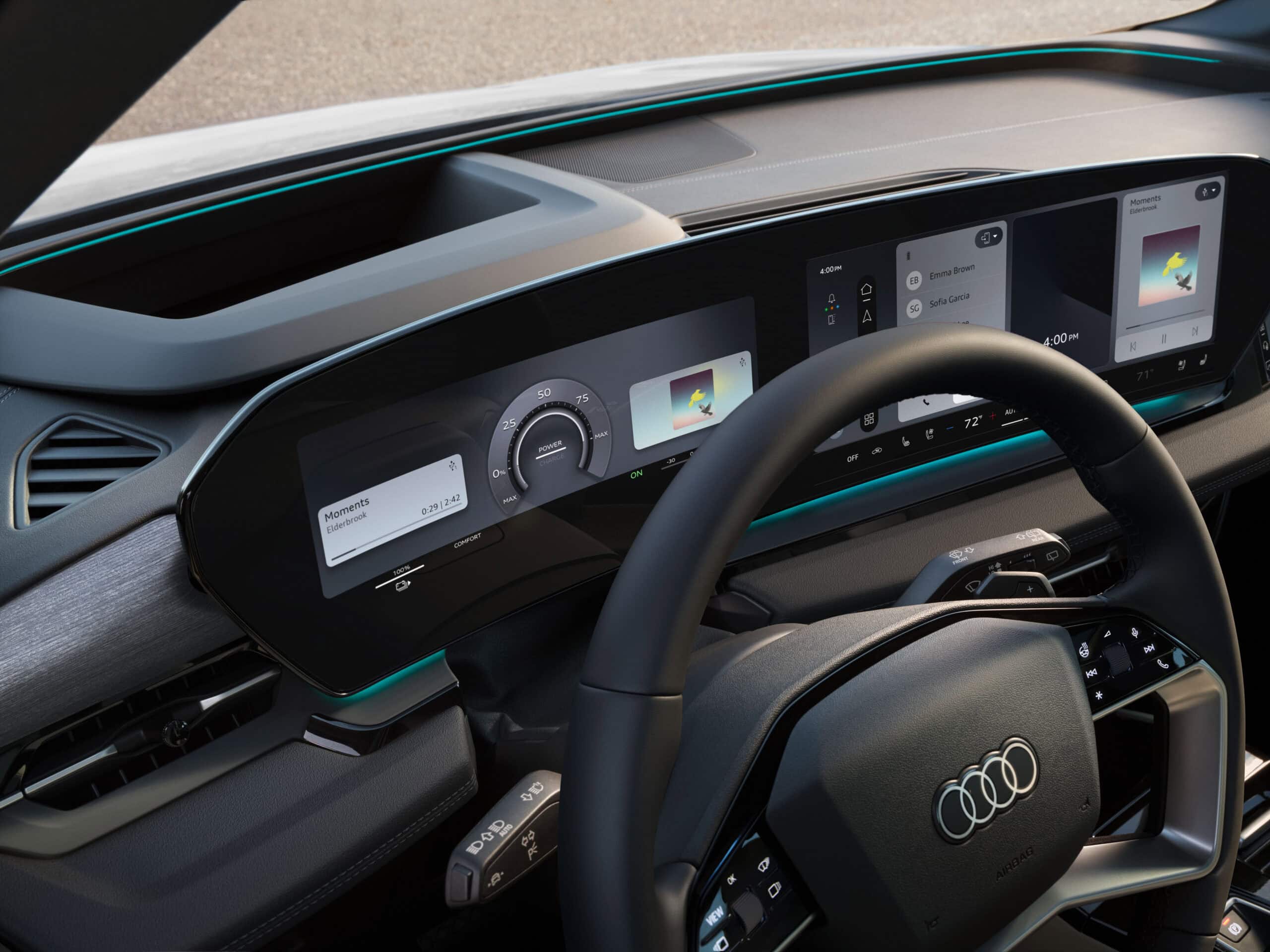 2027 Audi Q6 e-tron dash board