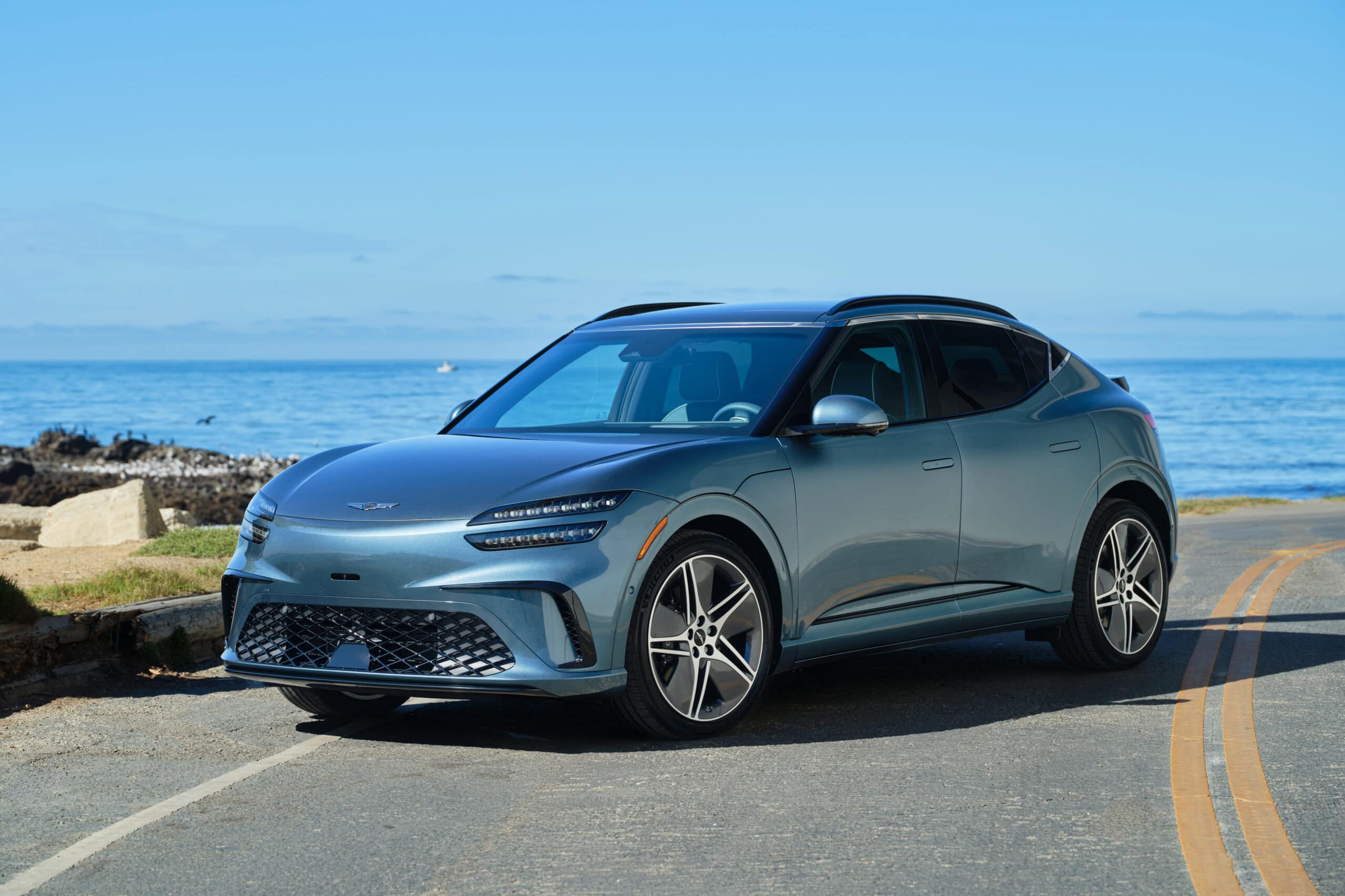 2026 Genesis GV60 external front and side