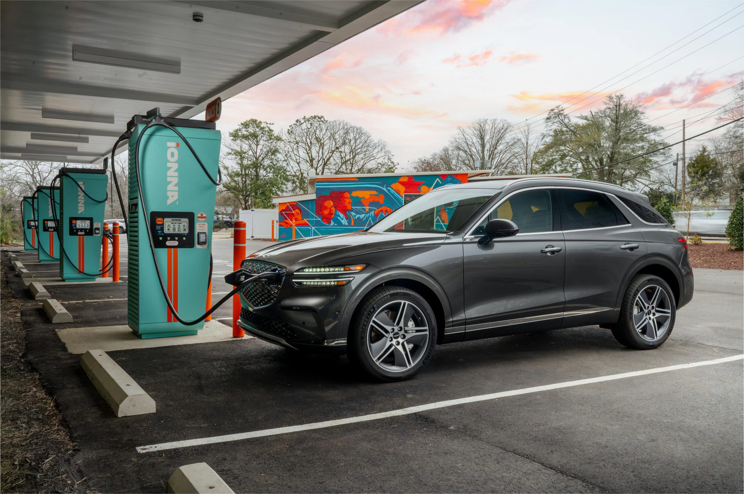2026 Genesis Electrified GV70 external front and side