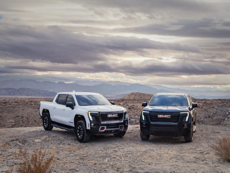 2026 GMC Sierra EV at4 and elevation pack shot