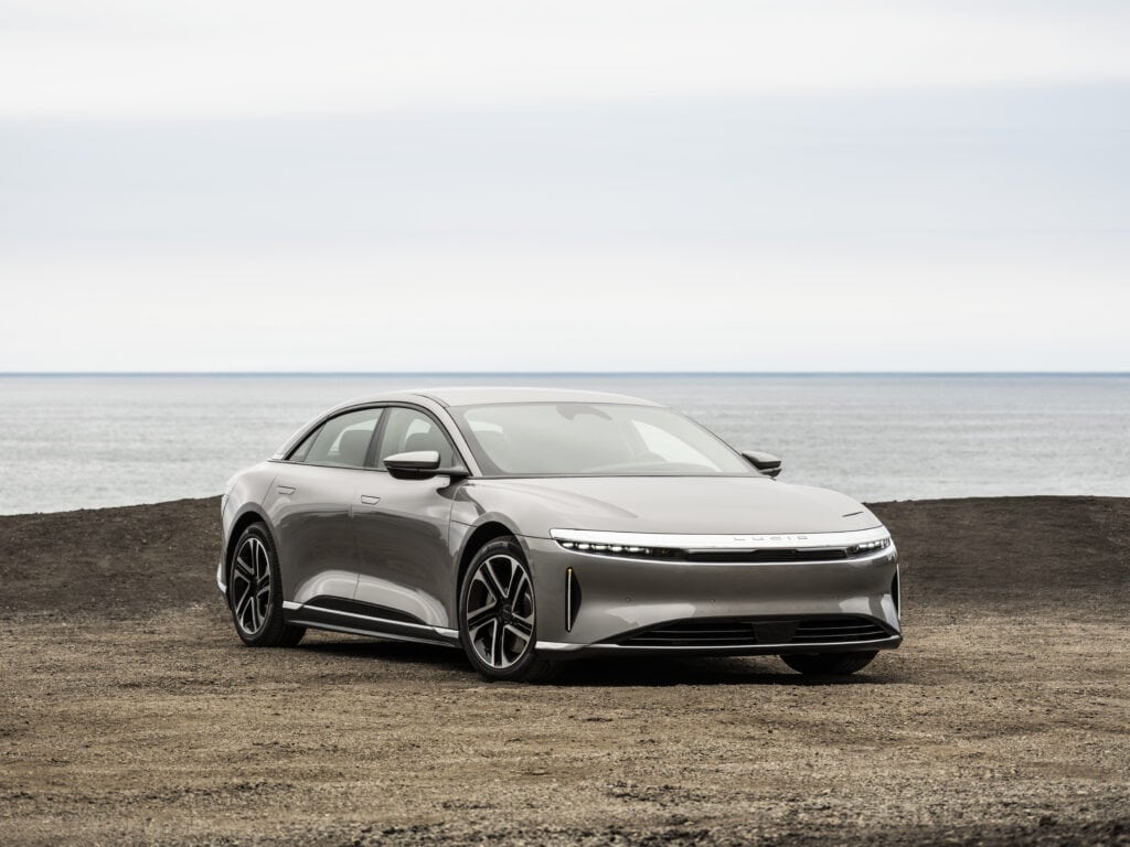 2026 Lucid Air front and side view