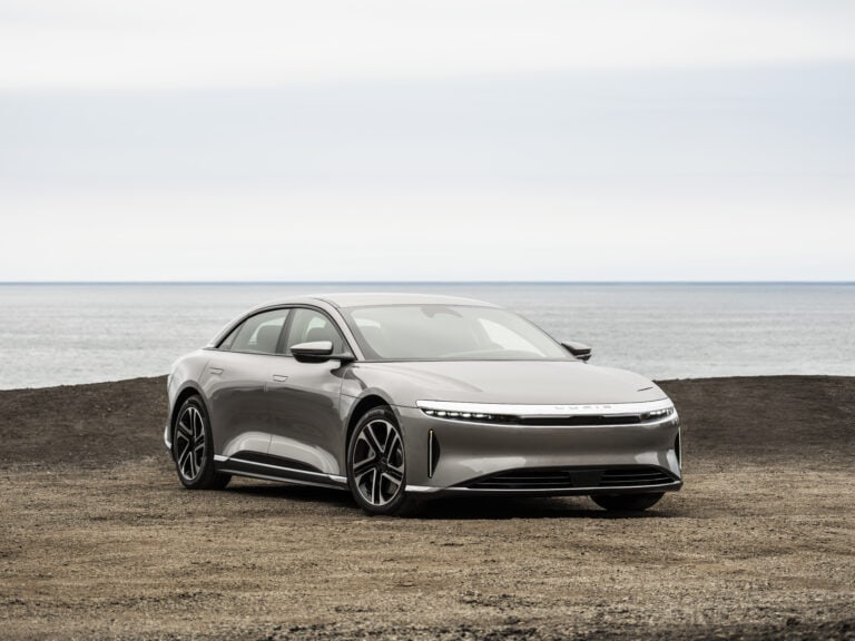 2026 Lucid Air front and side view
