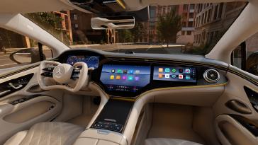 mercedes eqs sedan internal dash board
