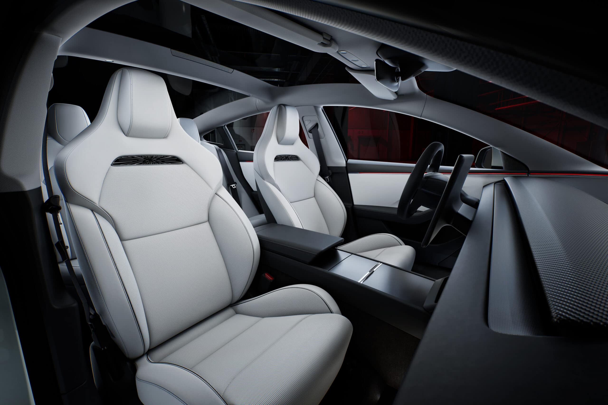 2026 Tesla Model 3 model3performance internal showing seats