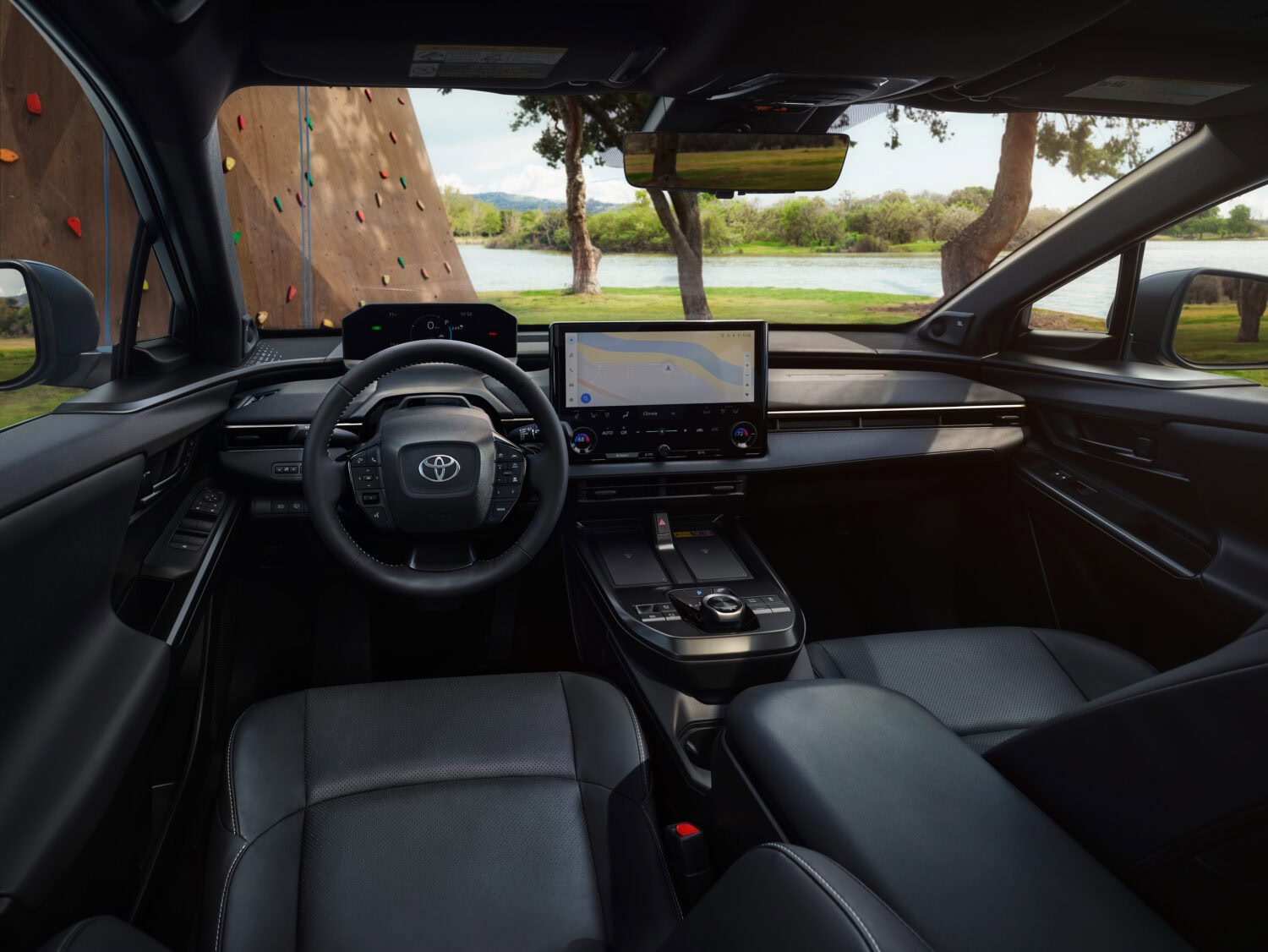 2026 Toyota bZ internal view with dashboard