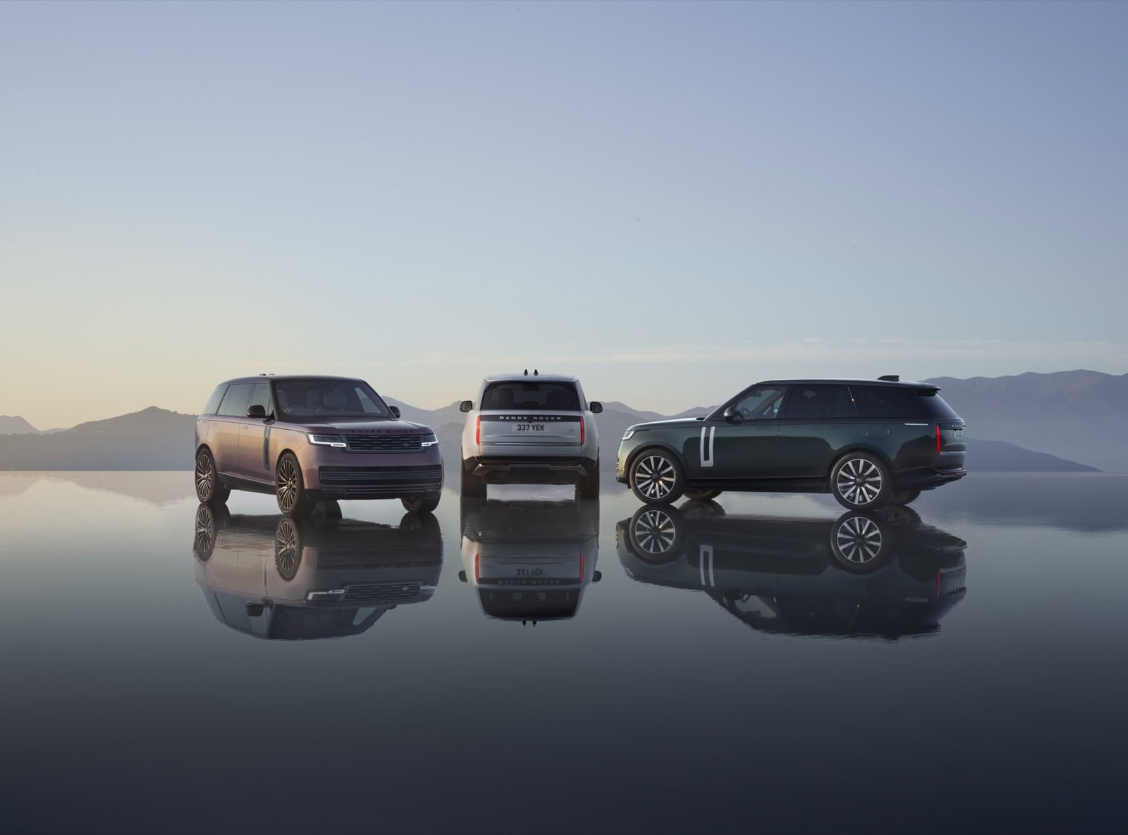 2027 Range Rover Electric lineup, three cars