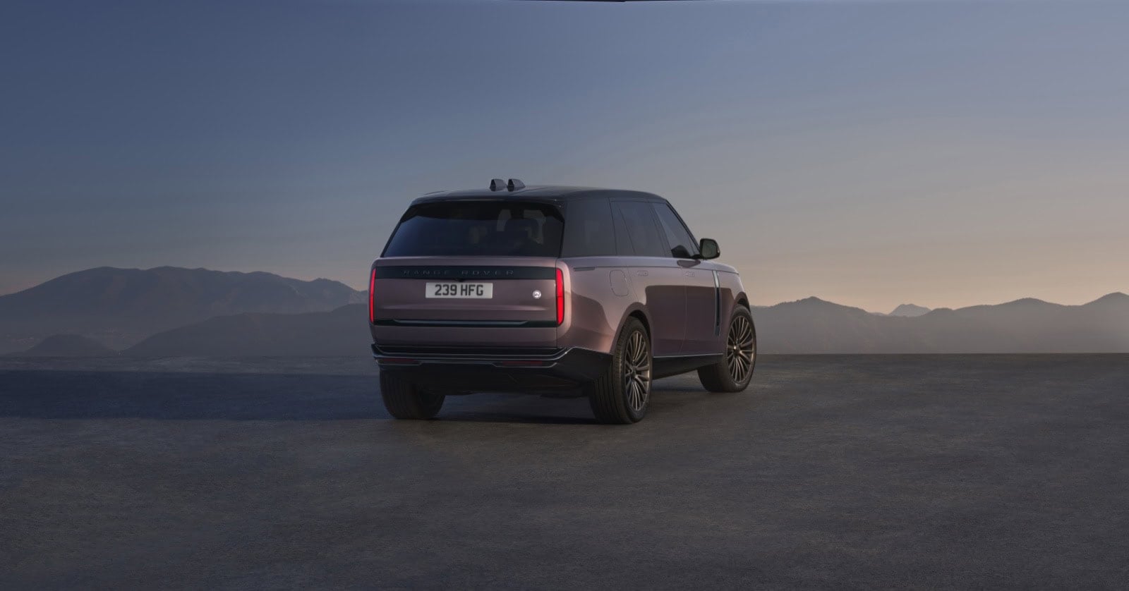 2027 Range Rover Electric rear three-quarter view