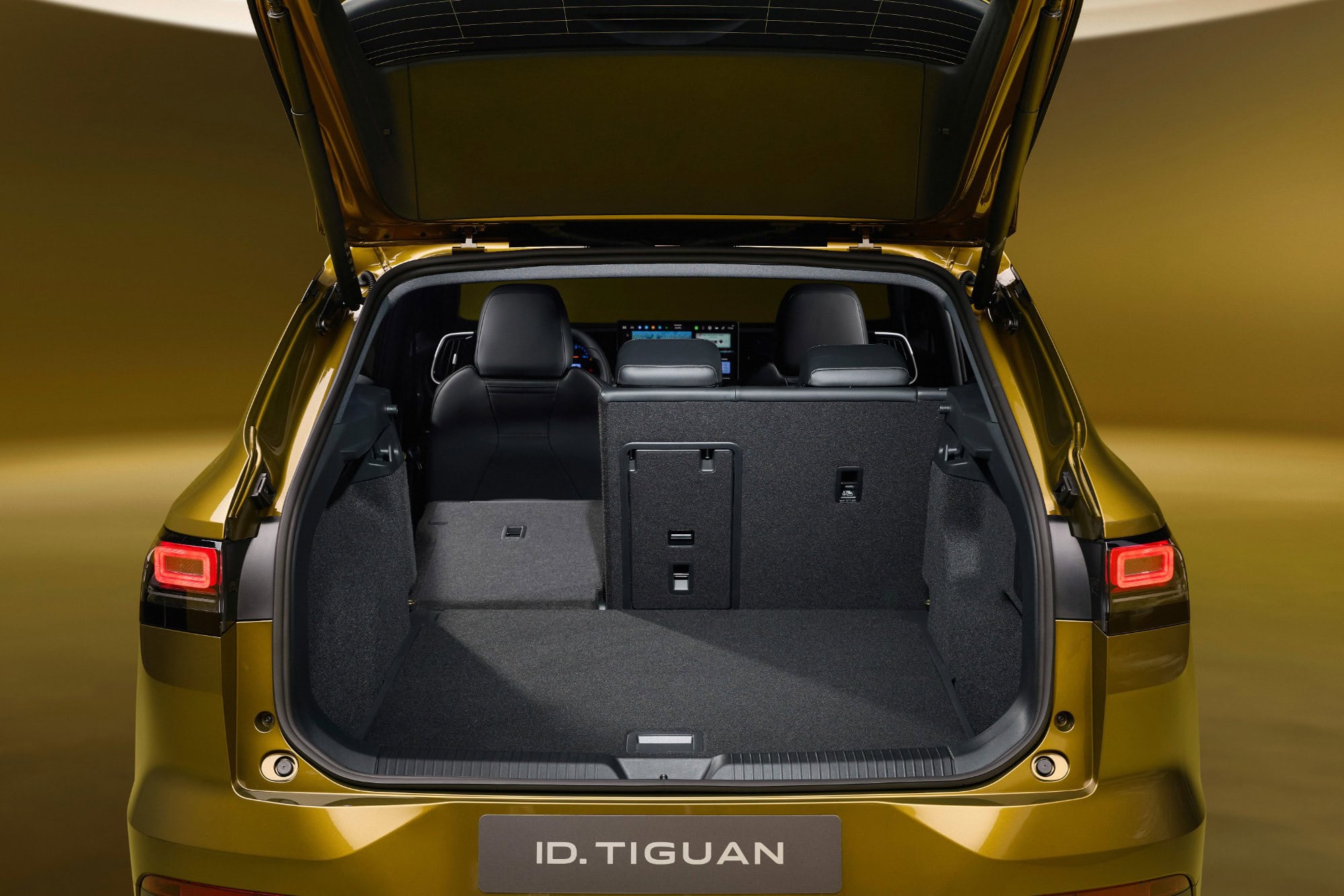 Volkswagen ID. Tiguan cargo area with the rear seats up